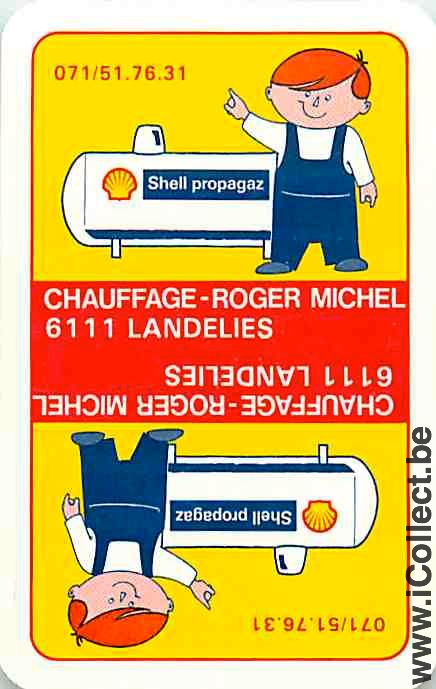 Single Swap Playing Cards Motor Oil Shell Landelies (PS13-46D) - Click Image to Close